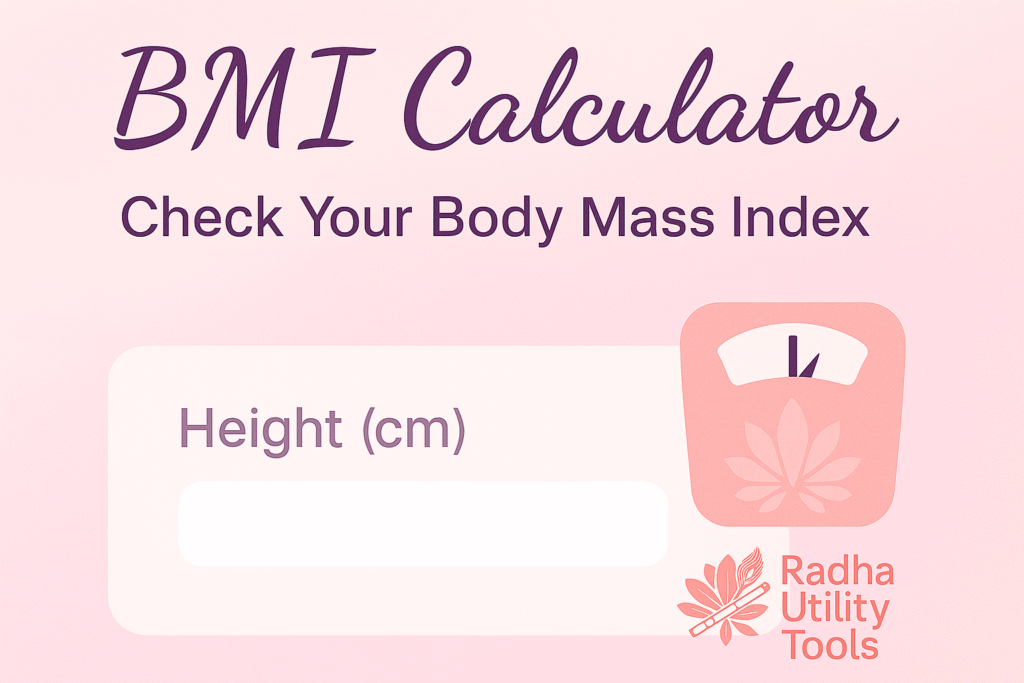 BMI Calculator – Check Your Body Mass Index