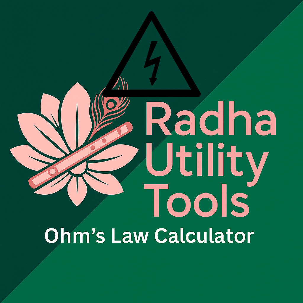 Ohm’s Law Calculator – Calculate Voltage, Current & Resistance  Radha Utility Tools