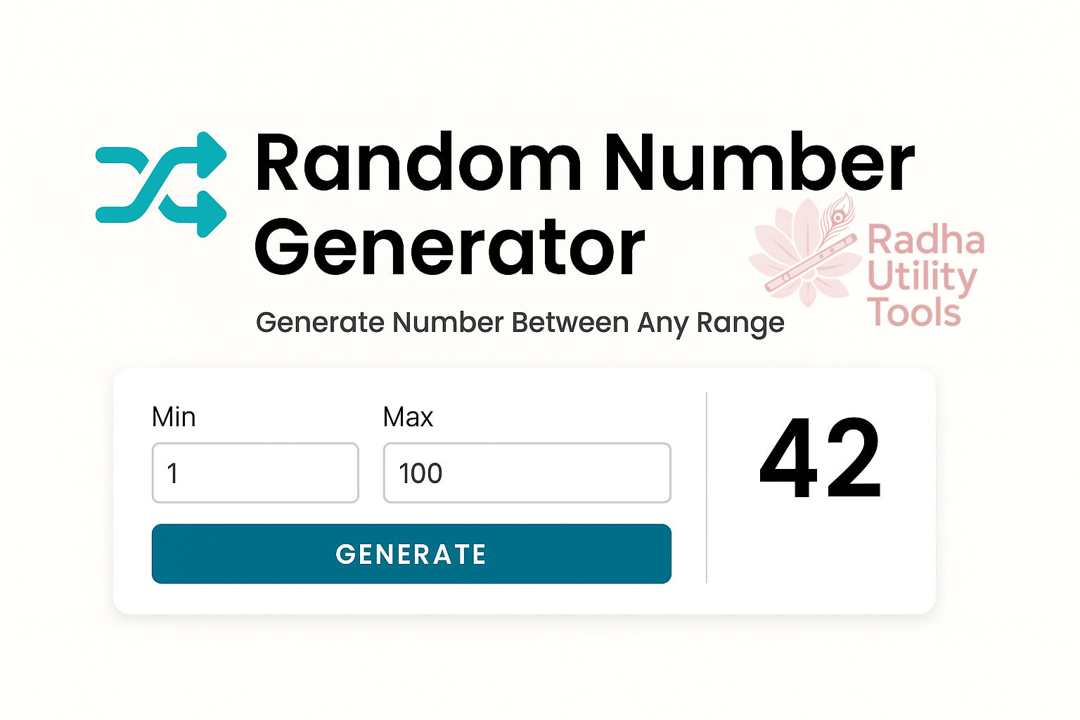 Random Number Generator – Generate Number Between Any Range