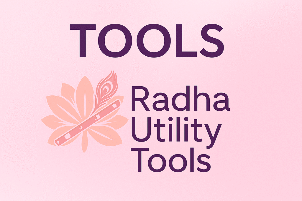 Tools Radha Utility Tools