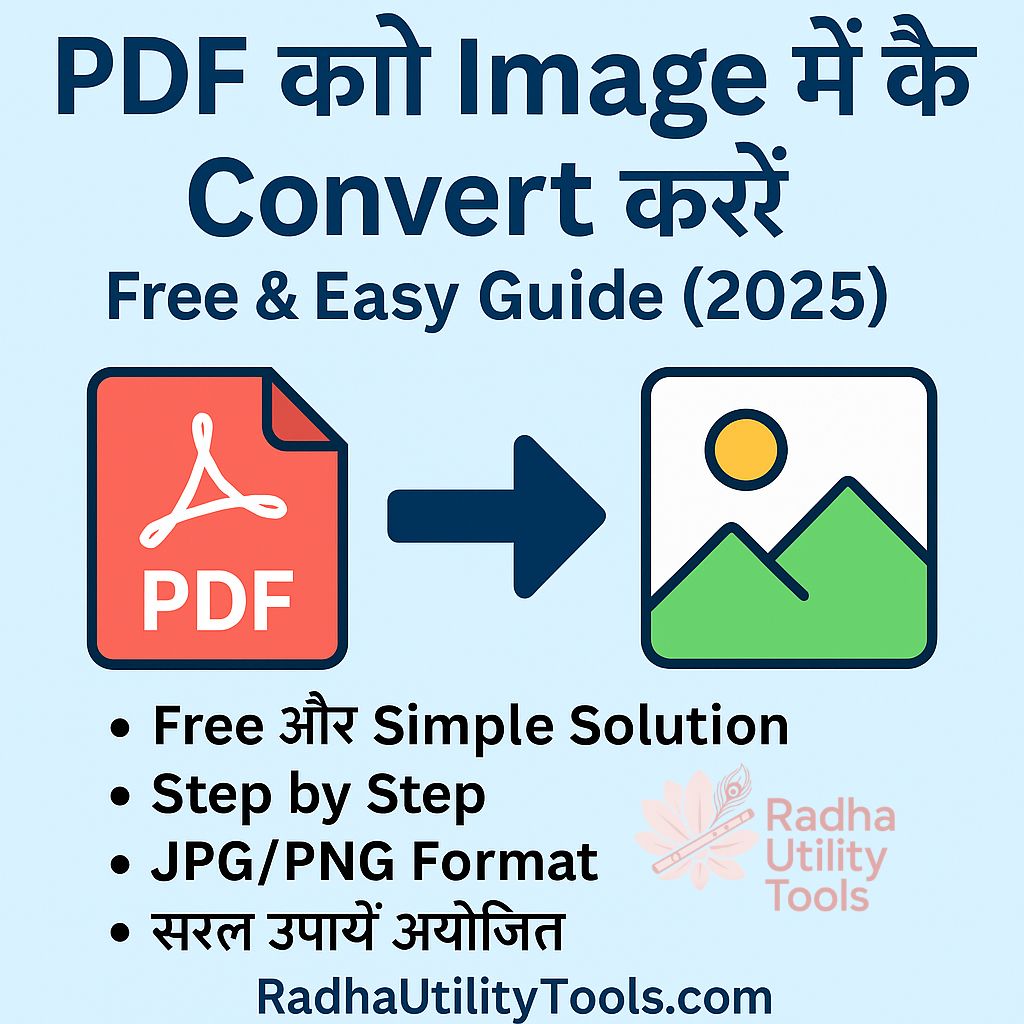PDF to Image conversion guide for students – 2025